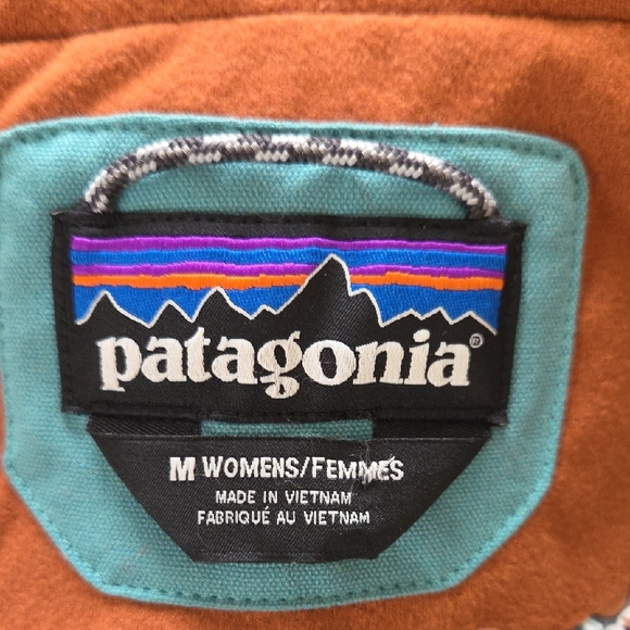 Rare! Patagonia 'Mogul Blue/Sisu Brown' w/ Mushroom Print Bivy Vest - Size M - Picture 8 of 10